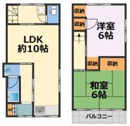 東大阪市新池島町2丁目貸家の間取り画像