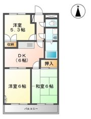 ヴィンテージ桜の間取り画像