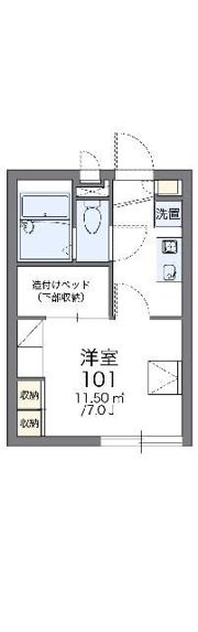 レオパレスエミールの間取り画像