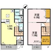 レストヴィラージュ A棟の間取り画像