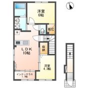 （仮）草津市川原2丁目新築アパートの間取り画像
