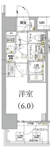エスリード神戸兵庫駅ミッドポートの間取り画像