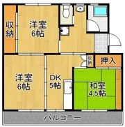 ビレッジハウス日明1号棟の間取り画像