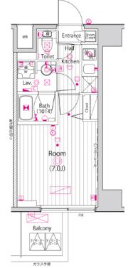 ガーラ・クレスタ横濱関内の間取り画像