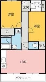 ラーレ前橋ABの間取り画像