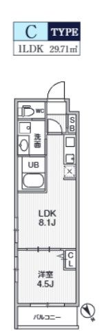 Alivis本八幡の間取り画像