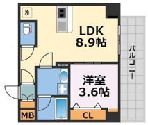 ブエナビスタ難波サウスタワーの間取り画像