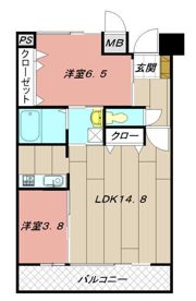 ルミナスAi八幡の間取り画像