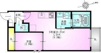 GRANDTIC 原木中山の間取り画像