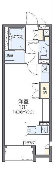 レオネクストK and Aの間取り画像