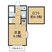 アップルハウス銀杏町Aの間取り画像