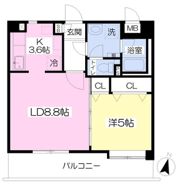 キャッスル宮の前の間取り画像