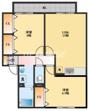 サンライズ豊 A棟の間取り画像
