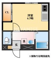 トレス船越の間取り画像