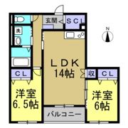 グランカーサ東浦の間取り画像
