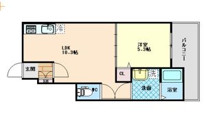 エクソニア住吉の間取り画像