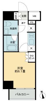 KDA GOTENYAMAの間取り画像