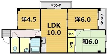 ヌーベル上花山の間取り画像
