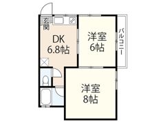 コーポUKの間取り画像