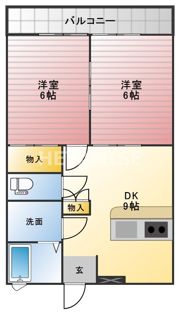 コーポラスたさき9の間取り画像