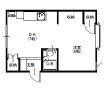ツダヌママンションの間取り画像