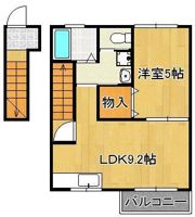 トレゾア中曽根東B棟の間取り画像
