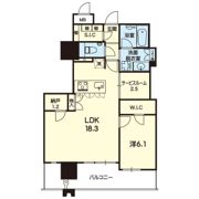 MJR熊本ｹﾞｰﾄﾀﾜｰ 1702号の間取り画像