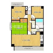 コムラーデ八幡の間取り画像
