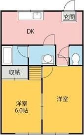 カズミハイツABの間取り画像
