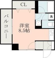 サテンドール黒髪の間取り画像
