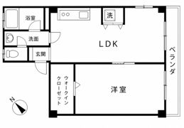 六甲グロリアハイツの間取り画像