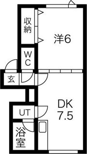 シャトージェミニ北広島の間取り画像