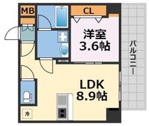 ブエナビスタ難波サウスタワーの間取り画像