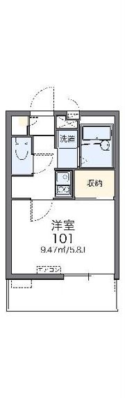 レオパレスポートハイムの間取り画像