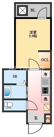 デ・クメール寺町通りの間取り画像
