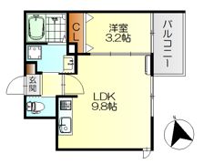 レジデンシャル広の間取り画像