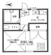 岩波ハイツの間取り画像