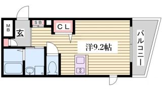 プレサンス神戸駅前グランツの間取り画像