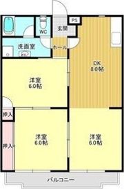 サンハイツカワイの間取り画像