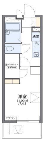 レオパレスみらい本町の間取り画像