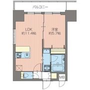 ORSUS新大阪(旧プレジオ新大阪ROUGE)の間取り画像
