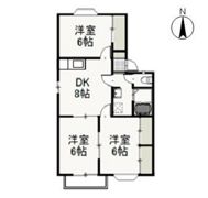 グランドール中井 Aの間取り画像