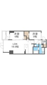 S-RESIDENCE谷町六丁目aloの間取り画像