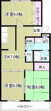 グランドにしふじの間取り画像