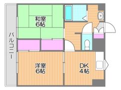 JP岡山医大東の間取り画像
