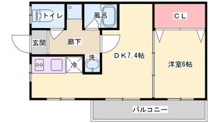 ラムール鈴蘭台南の間取り画像