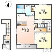 ディアコートの間取り画像