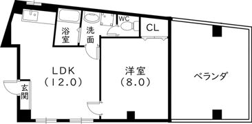 マリン駒ヶ林の間取り画像