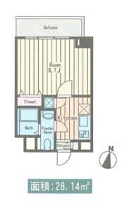 ベルジェ東陽町の間取り画像