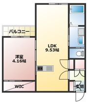 BRAVE BASE 東徳前 B棟の間取り画像